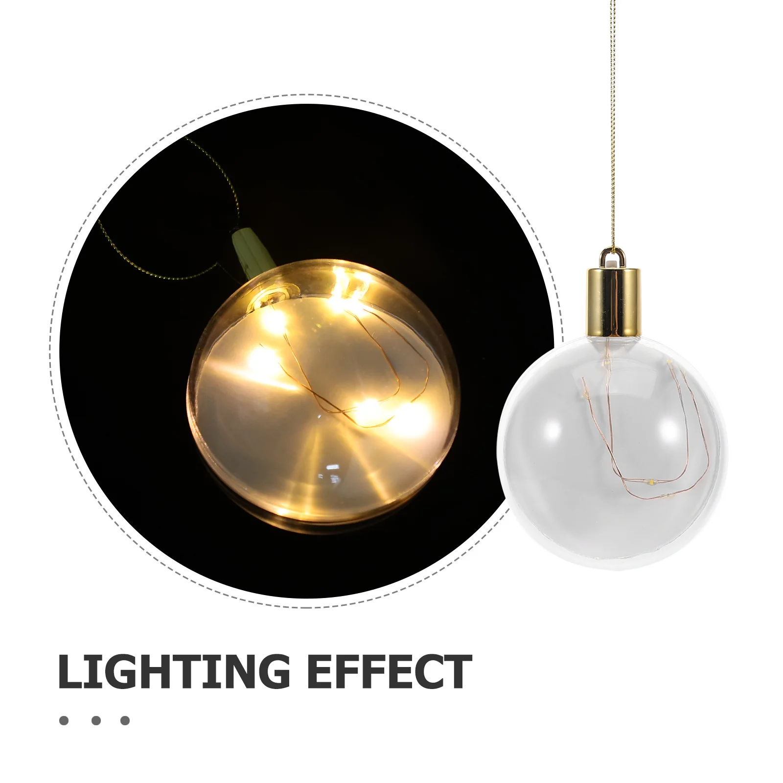 1 مجموعة LED عيد الميلاد الحلي الفراغات التسامي المعلقات DIY لشجرة ديكور الدافئة توهج أضواء عطلة الحرفية لم تنته