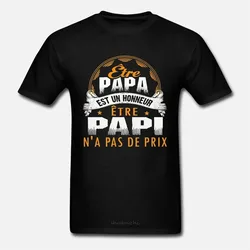 Latest Papi - Etre Papa Est Un Honneur N'a Pas De Prix T-shirt T-shirt Elegant Male Brand Teeshirt Men Summer Cotton T Shirt