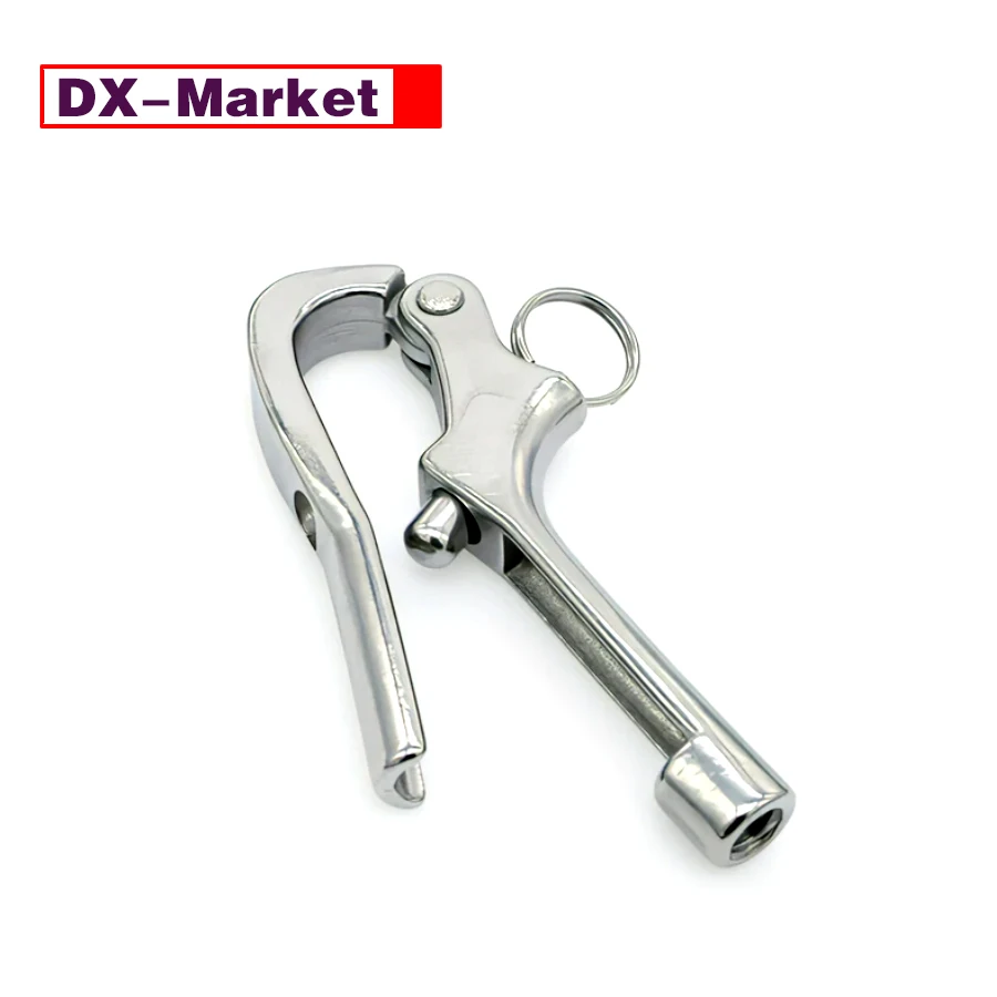 Imagem -04 - Terminais de Corda de Cabo Swageless Tensão m6 m8 M10 Quick Release Gancho Acessórios J053 Aço Inoxidável 316