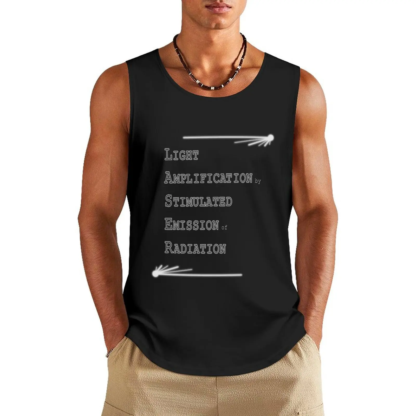 LASER Tank Top gym shirt men Men's vest Men's summer clothes 2024