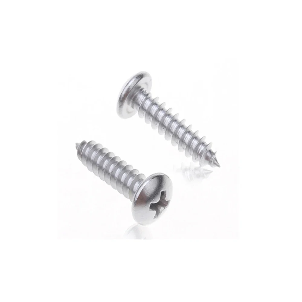 

20pcs M5 10mm/12mm/16mm/20mm/25mm/30 GB845 304 Stainless Steel Cross Recessed Pan Head Screws Phillips Self-tapping Wood