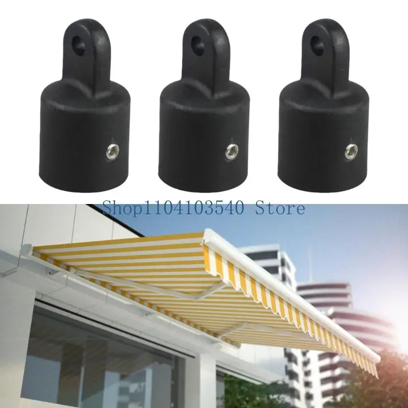 02DC 6Pcs 25mm Heavy Duty Nylon Glides Hat High Strength Nylon Eye End Cap Yacht External Boats Accessories Easy to Install