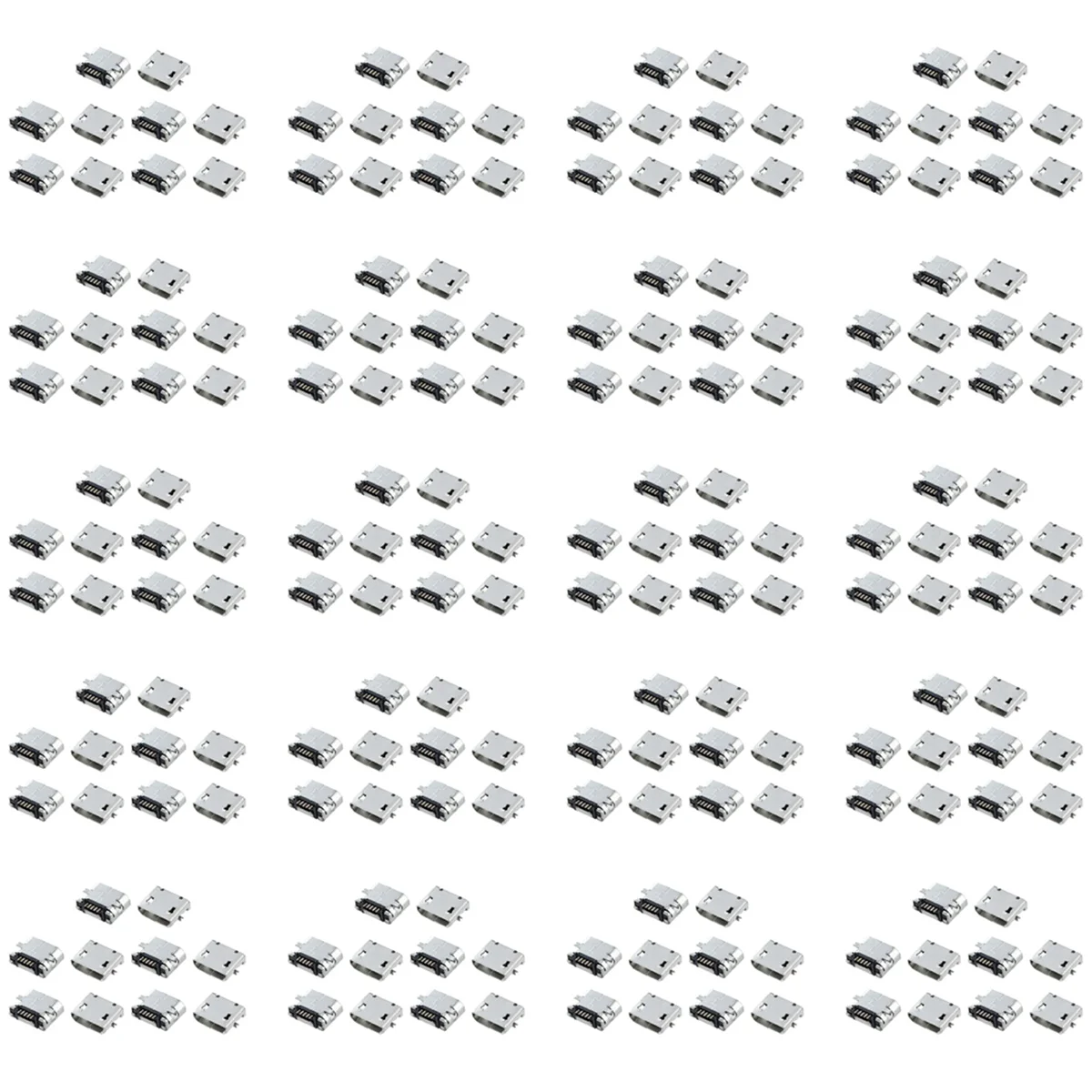 【Получшие предложения】200 шт. запасные части типа B, гнездовой разъем Micro-USB, разъем порта