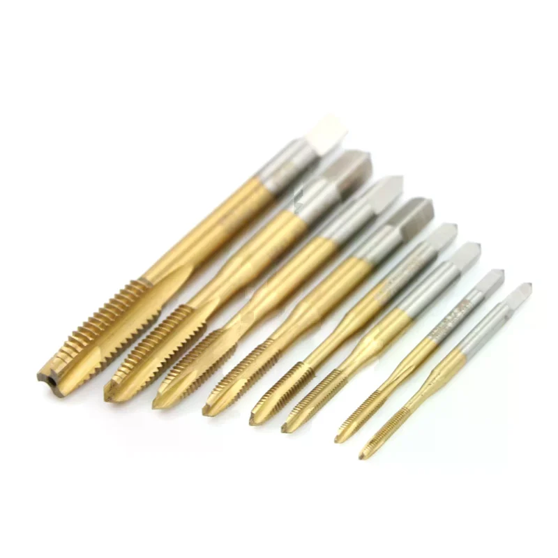 M2/M2.5/M3/M3.5/M4/M5/M6/M8 HSS Metric Straight Flute Thread Screw Tap Plug Tap