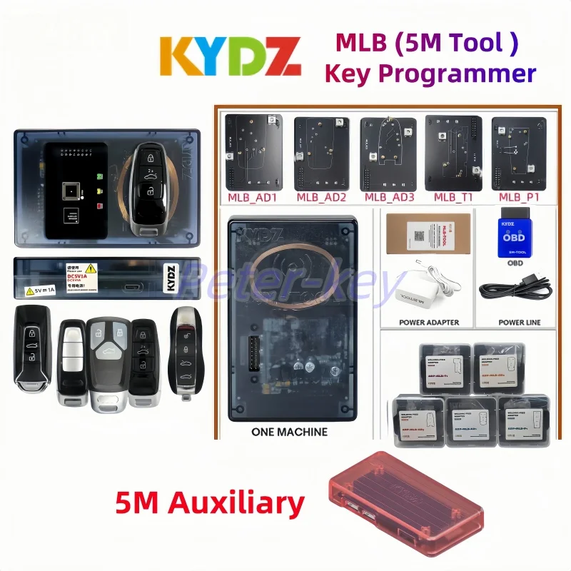 Peter-key KYDZ MLB Programmer  Add Key For Audi A4 A5 A6 A7 A8 Q7 Q8 RS4 RS5 RS 6 Porsche Lamborghini B-entley