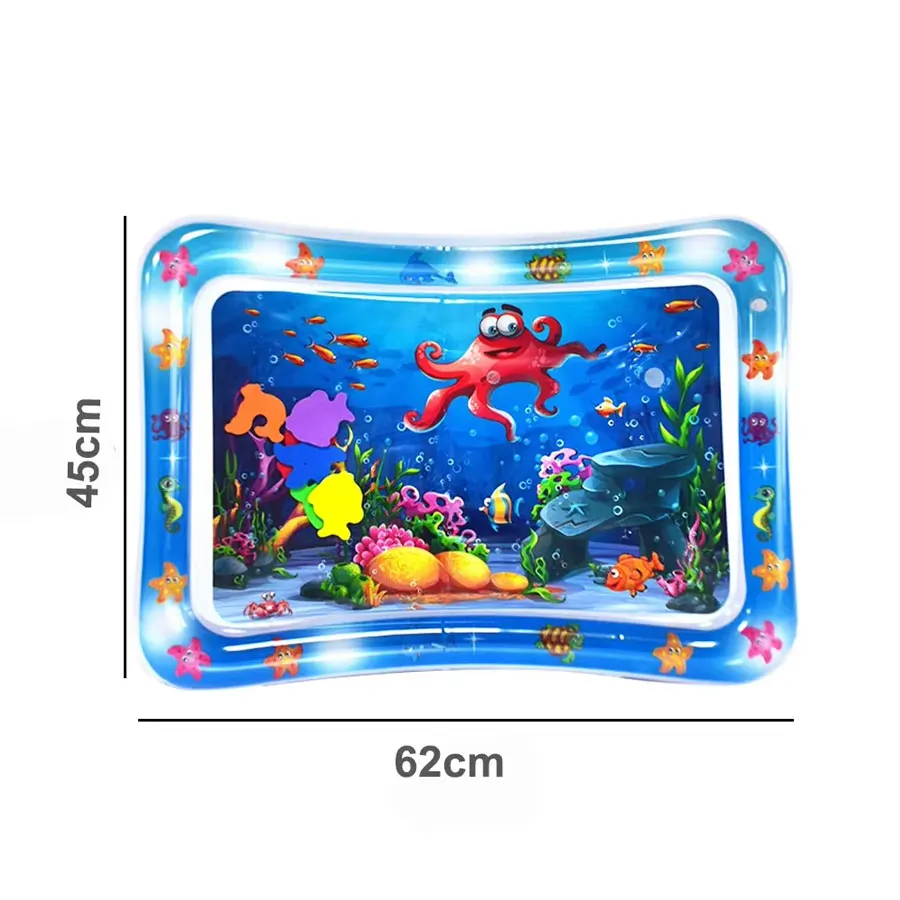 Tapis de jeu d'eau pour bébé, jouets d'activité de développement d'éducation précoce, coussin gonfla