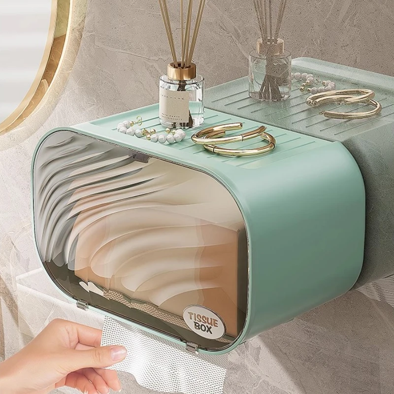 

Wet Wipes Wall-mounted Tissue Boxes Napkin Bathroom Disposable Hotel Tissue Box Restaurant Plastic Storage Caixa De Tecido MHZJH