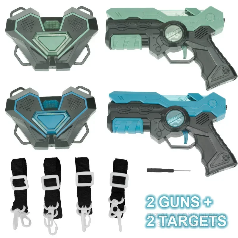 Infrarood speelgoedgeweren Speelset kinderen Laser Tag Battle Game Laser Strike Elektrisch pistool Wapenpistool voor jongens Kinderen Binnen Buiten