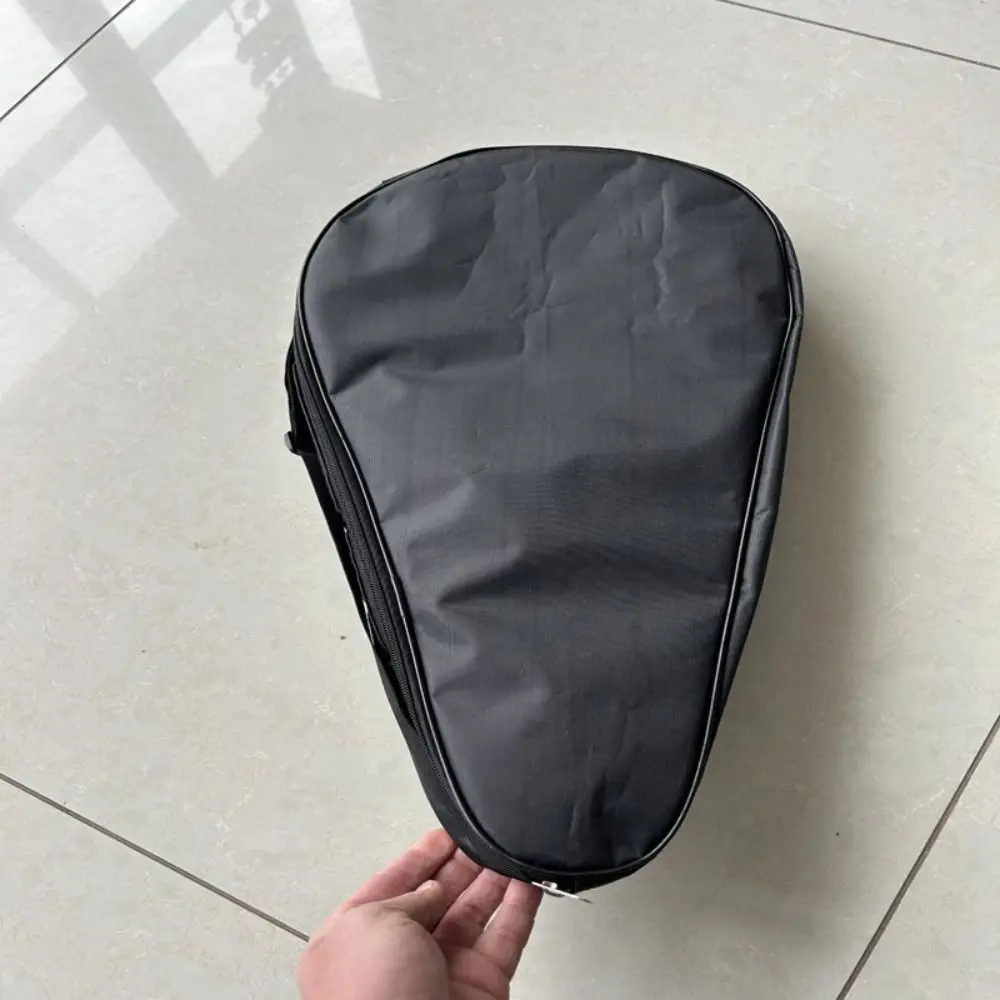 Oxford Cloth Paddle Racket Bag Waterproof Wear-resistant Tennis Racket Storage Bag Protective Black Racquet Shoulder Bags