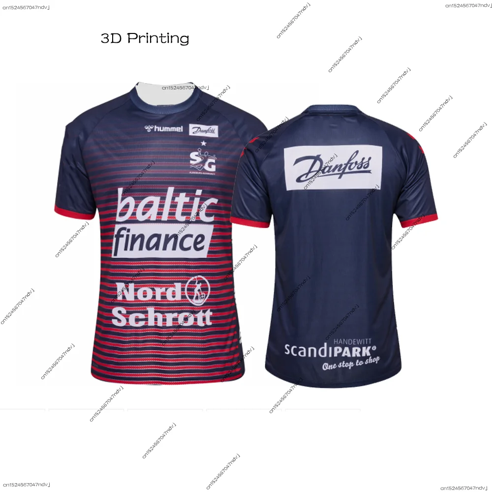 24/25 German Men/Boy Handball Special Jersey Kit SG Flensburg-Handewitt Handball Jersey 2pcs Special Price T-shirt