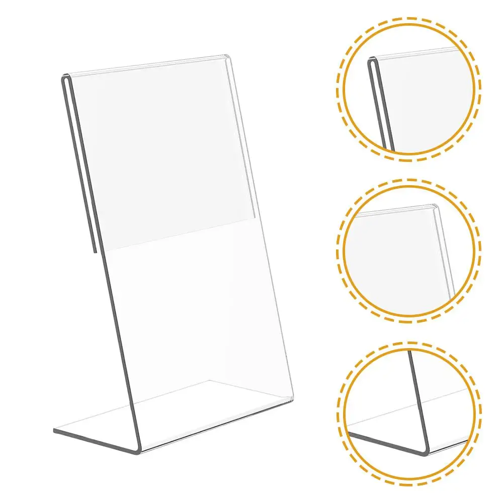 12Pcs Acrylic Sign Holder Clear Wedding Table Number Frames Menu Holders Stand Office supplies