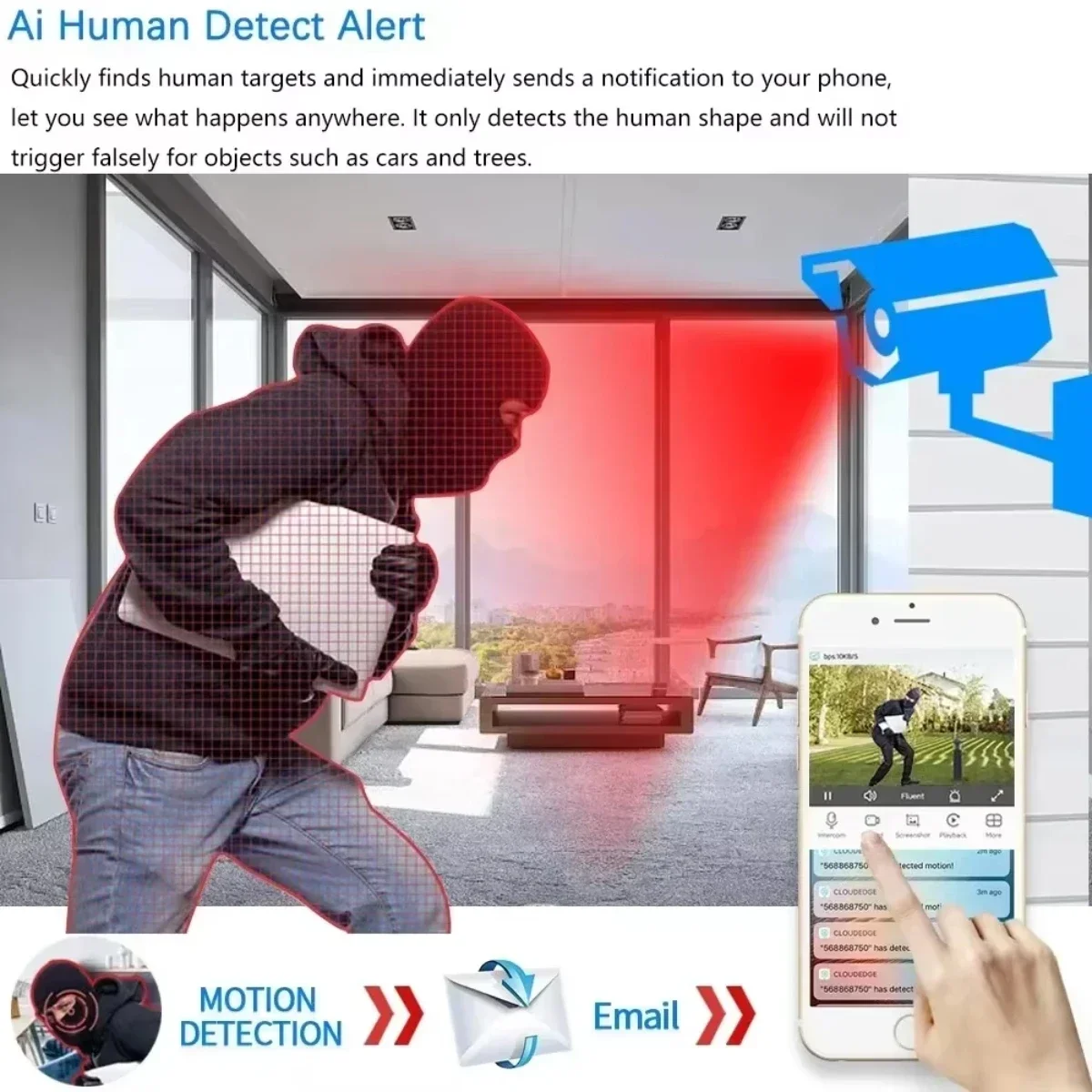 8CH 5MP Tuya Smartlife Wireless CCTV Security System WiFi NVR Kit Night Vision HD Cameras Surveillance Set For Home/Outdoor Cam