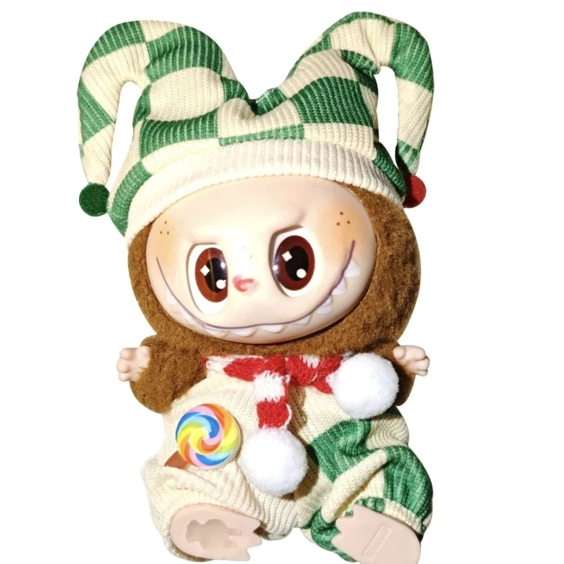 Suitable For 15cm Doll 17cm Labubu First Second And Third Generation Labubu Clown Series Doll Clothes Only Clothes No Dolls