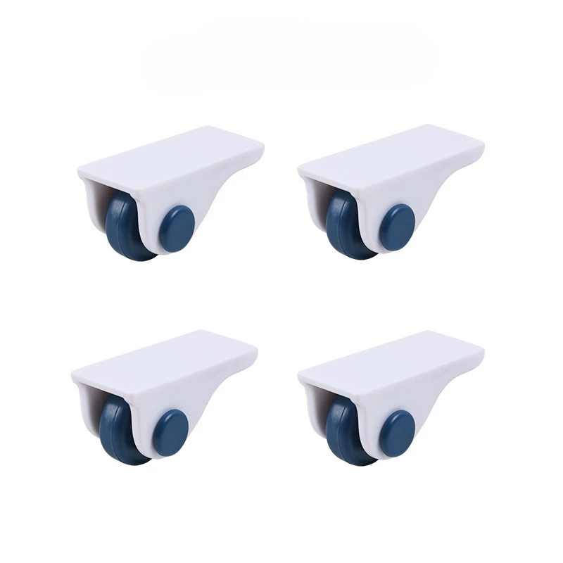 4/8pcs Storage Box Roller Wheels For Furniture Household Directional Pulley Self-adhesive Wearable Storage Box Bottom Caster