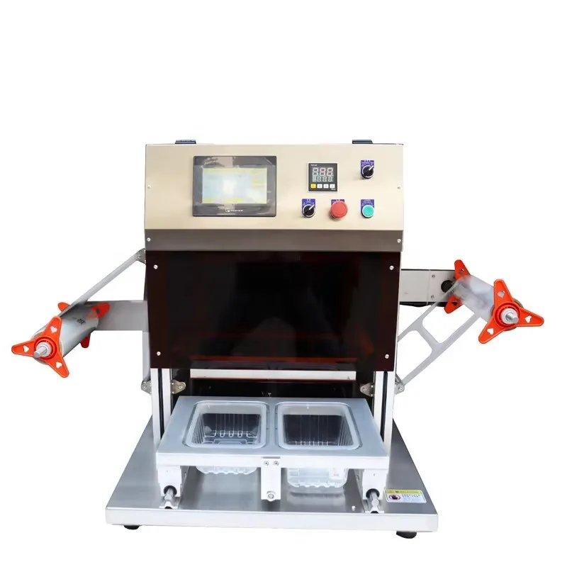 Automatic Lunchbox Sealing Machine Plastic Box Snack Sealer High Sealing Rate Commercial EnergySaving
