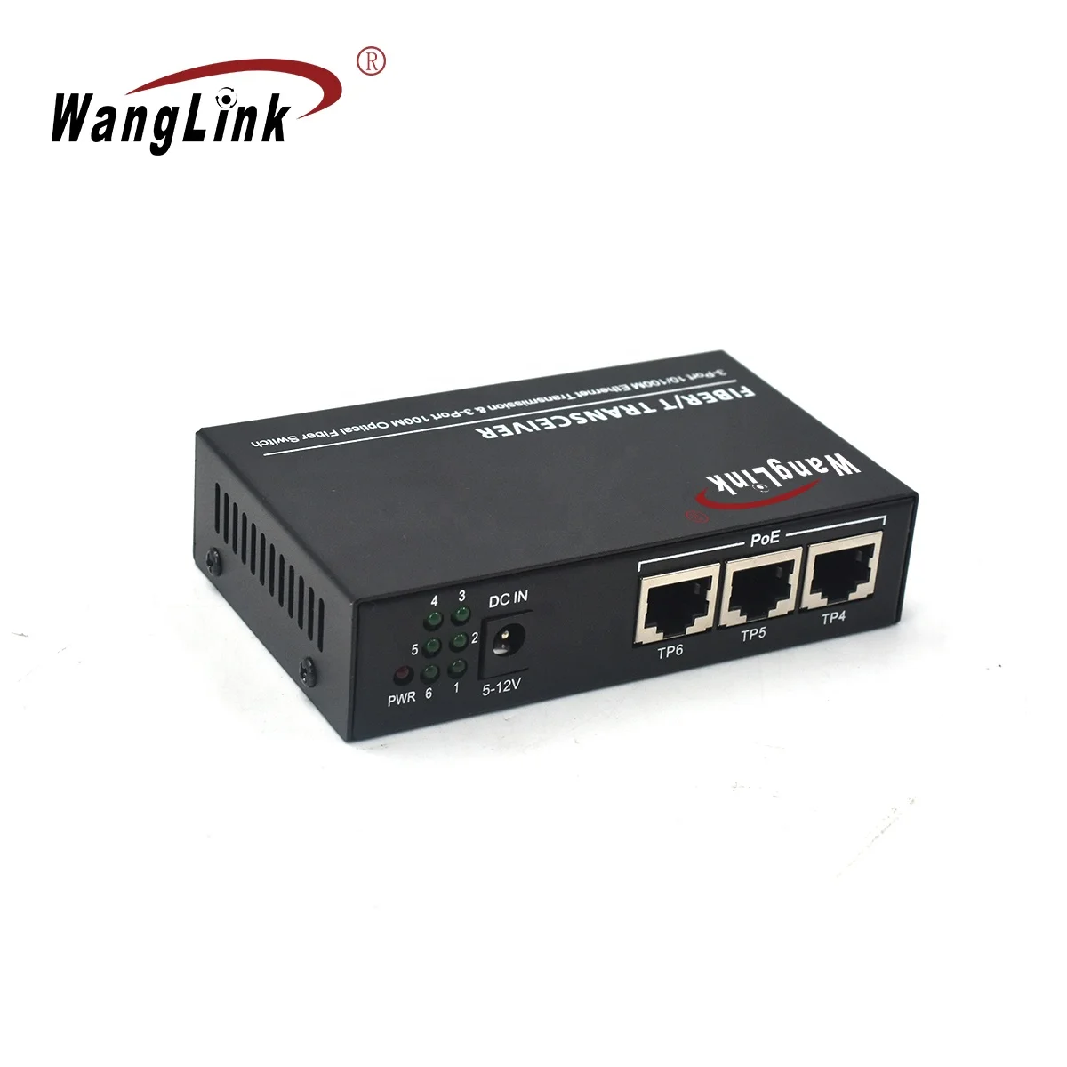 Wanglink 3F3E Ethernet Fiber Switch, 100M, PCBA Board, Optic Media Converter, 20km Fast, 3 Fiber, 3 RJ45 Support, RPoE Switch