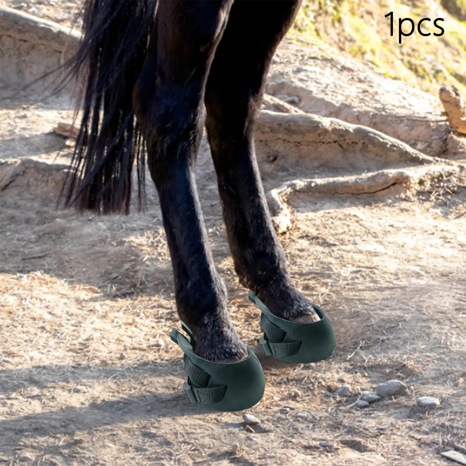 Horse Hoof Boot ฝาครอบป้องกันที่ทนทานปรับความหนาแน่นแบบพกพา Isolate