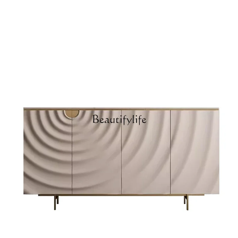 

03.Light luxury door cabinet Italian simple modern side cabinet home restaurant