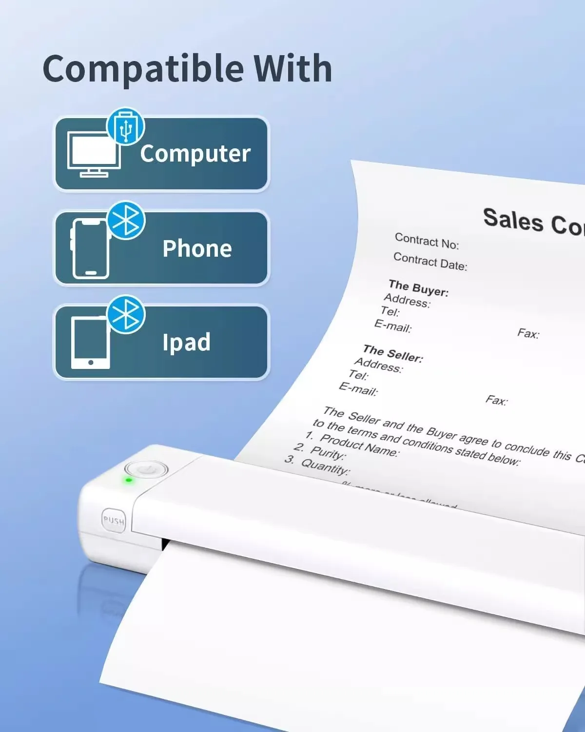 2025 أفضل بيع Phomemo M08F طابعة حرارية متنقلة محمولة بدون حبر طابعة حرارية صغيرة محمولة صغيرة A4