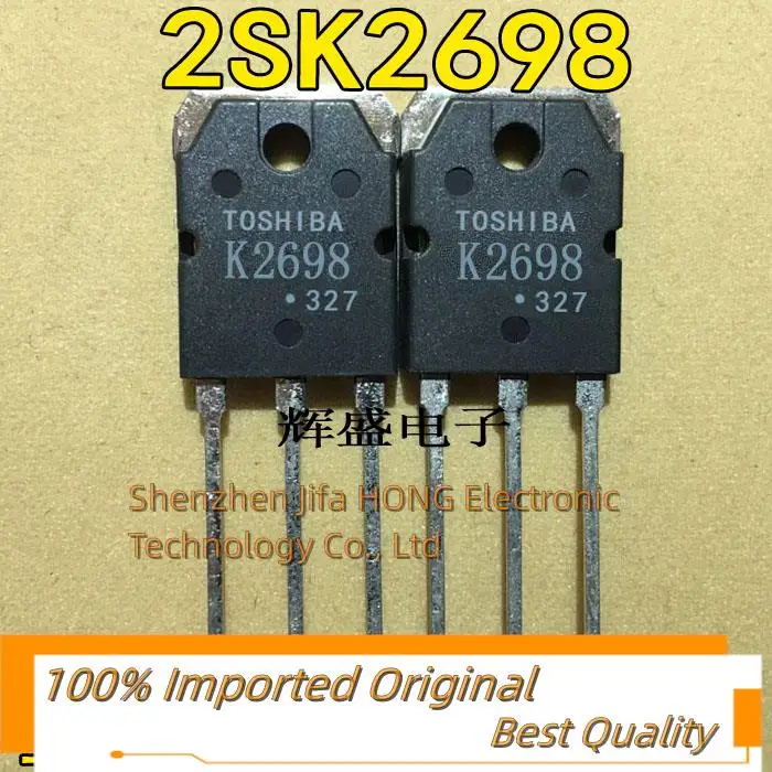 10PCS/Lot   2SK2698 K2698 TTK2698  15A 500V TO-3P  Imported Original  Best Quality