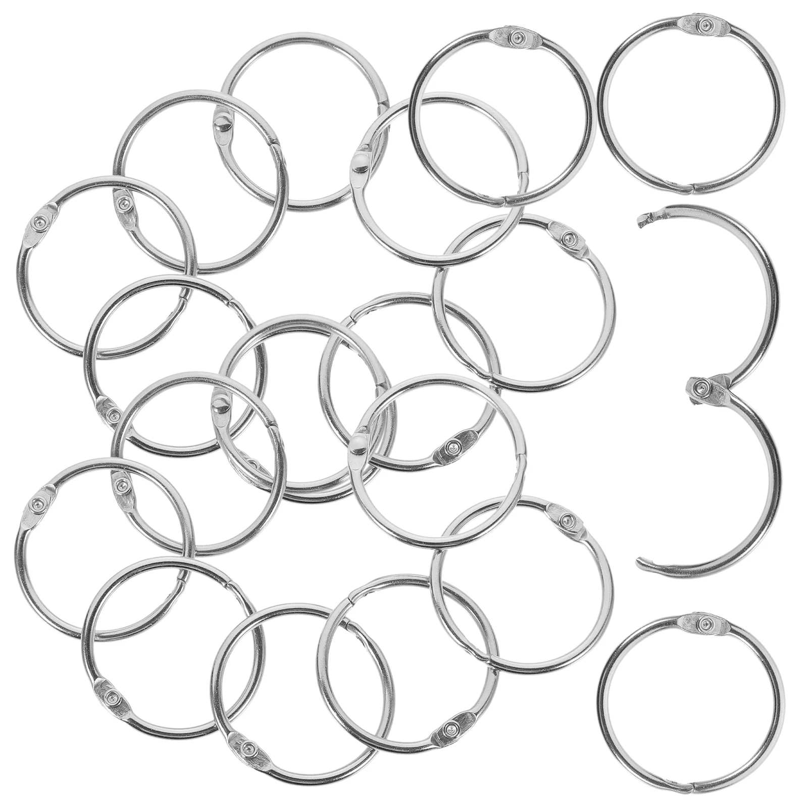 Loose-leaf Buckle Ring Clip Clips for Book Gift Card Notebook Binder Metal Rings Clasp Key