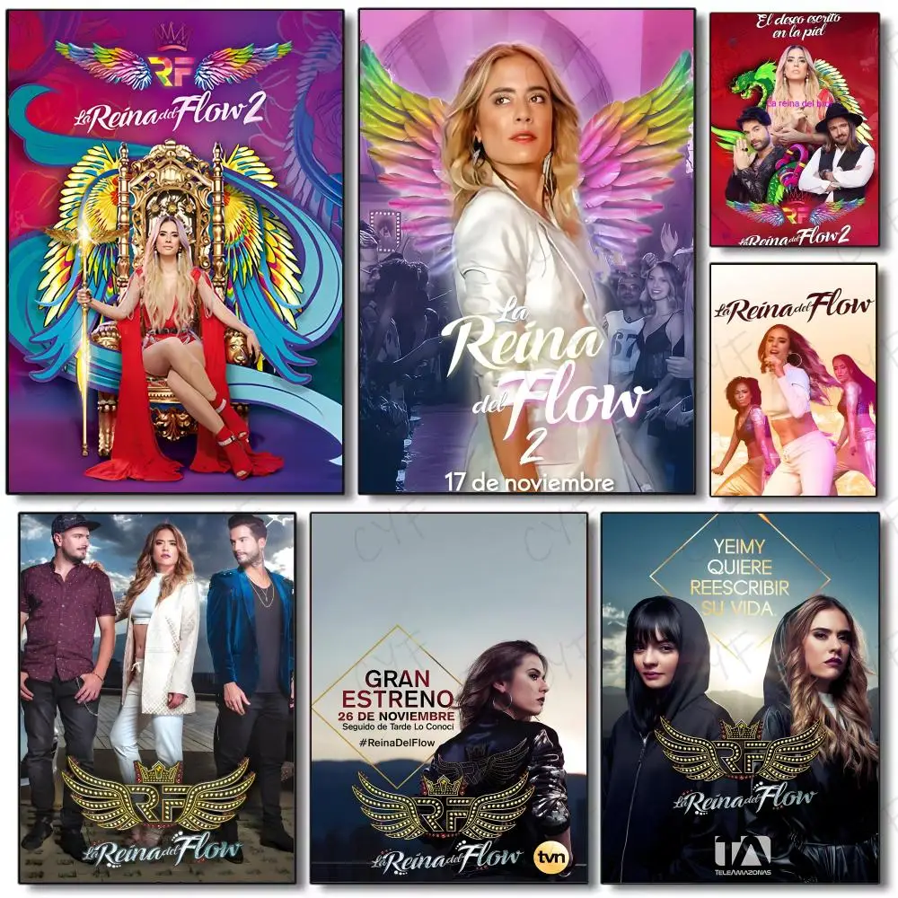 Affiche murale « Revenge And Redemption Drama T-The Queen of Flow » pour décoration de salon, maison et cadeaux