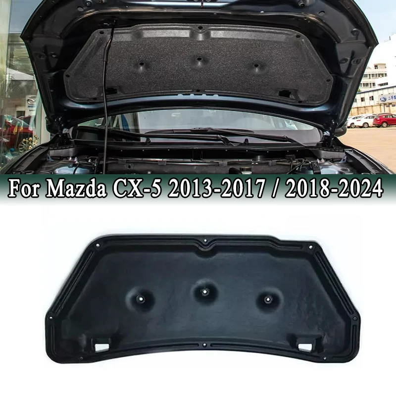 For Mazda CX-5 2013-2017 / 2018-2024 Front Engine Hood Bonnet Insulation Cotton Pad Sound Heat Soundproof Heat Insulation Mat