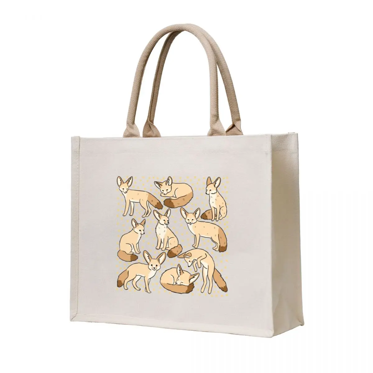 

Cute Fennec fox pattern Tote Bag eco pack woman shopping bag tote bags cloth bags