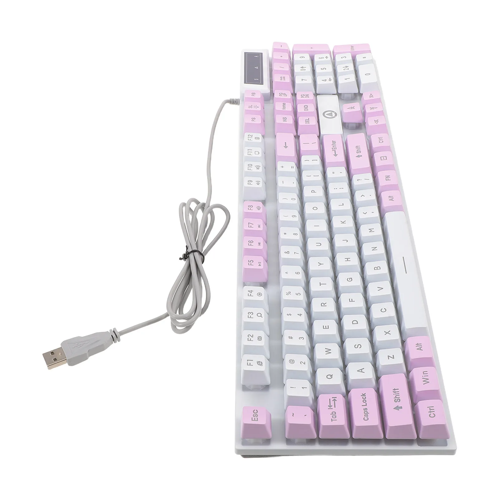 

104 Keys Mechanical Gaming Keyboard Rgb Backlit Wired Usb Computer Keypad For Pc Laptop Gamers Office Typewriter Use