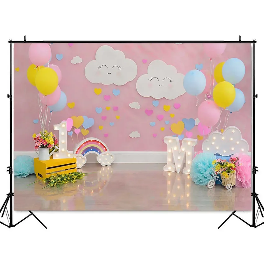 Pano de fundo para fotografia de bolo de primeiro aniversário, recém-nascido, crianças, retrato, fundo para estúdio fotográfico, adereço para fotochamada