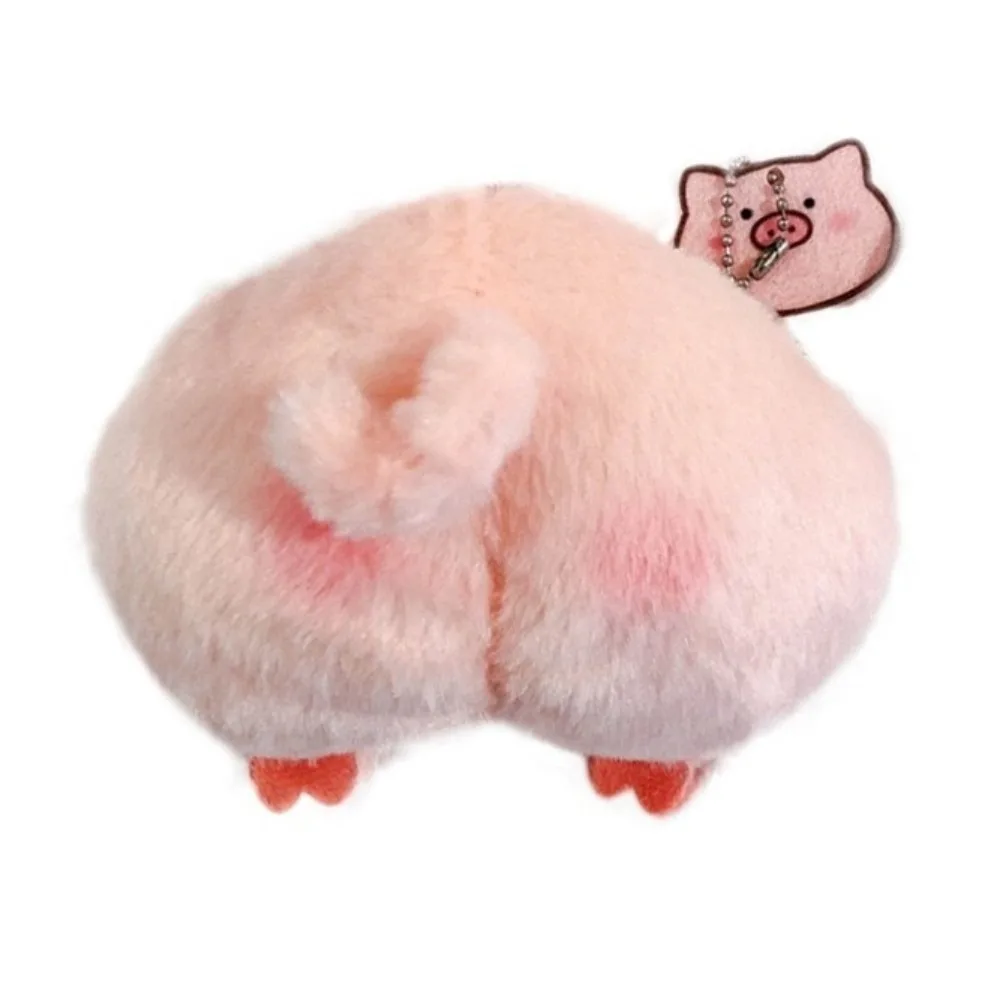 Cute Cartoon Piggy Coin Bag Pink Color Earphone Bag Portable Soft Kawaii Keychain Storage Bag for Girls