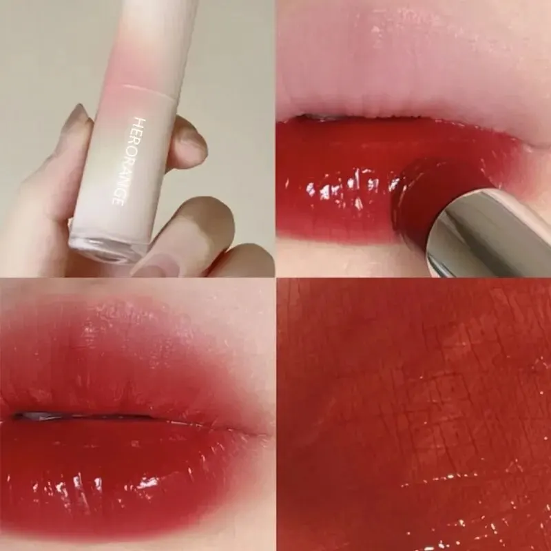 Her orange hr505lipstick ist nicht leicht zu verblassen, nicht leicht zu berühren die Glas lippe Glasur Wassers piegel wird Film