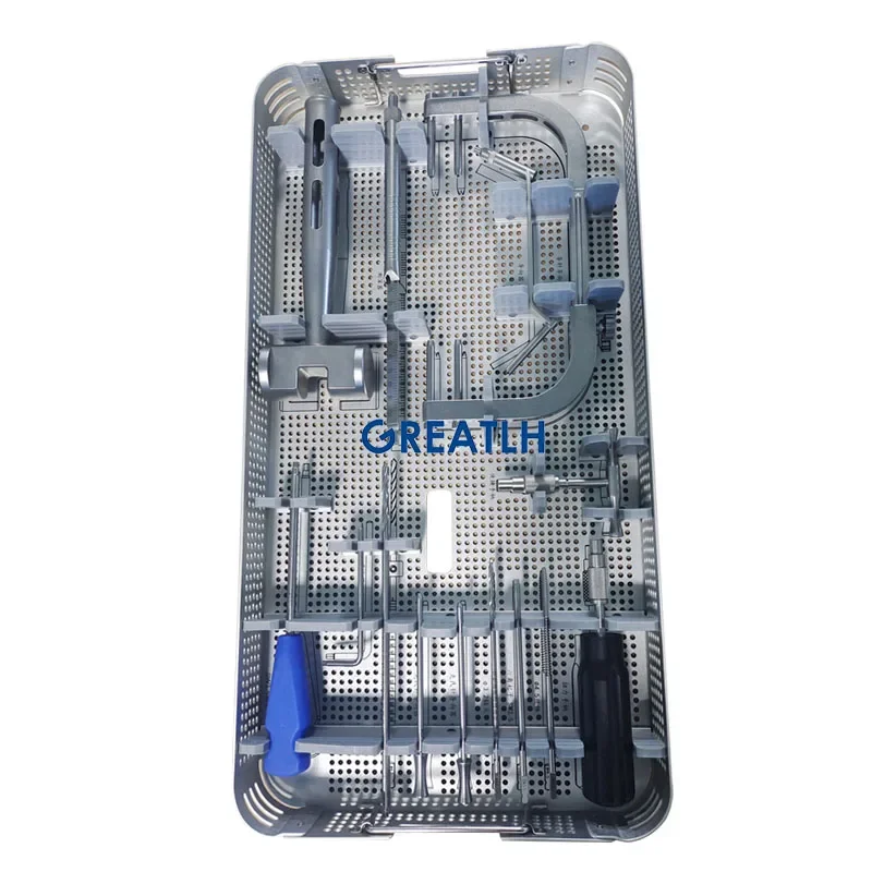 GREATLH HTO Osteotomy Instrument Set Needle Guide Bone Hammer Osteotome Chisel Orthopedic Medical Instrument pet