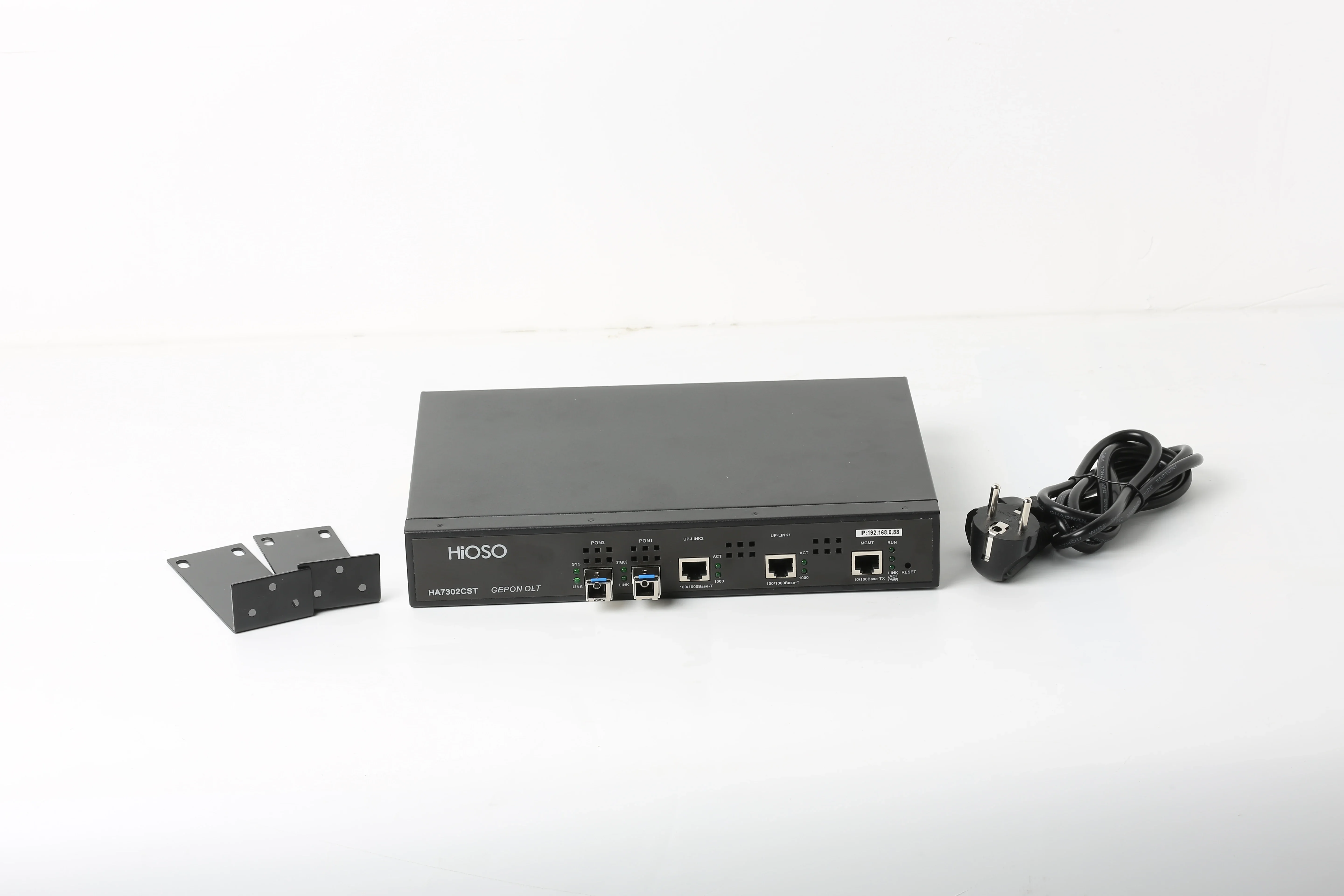 Not included pon modules HiOSO Epon olt 2 port supply most brand onu mini 2pon olt fiber optic equipment