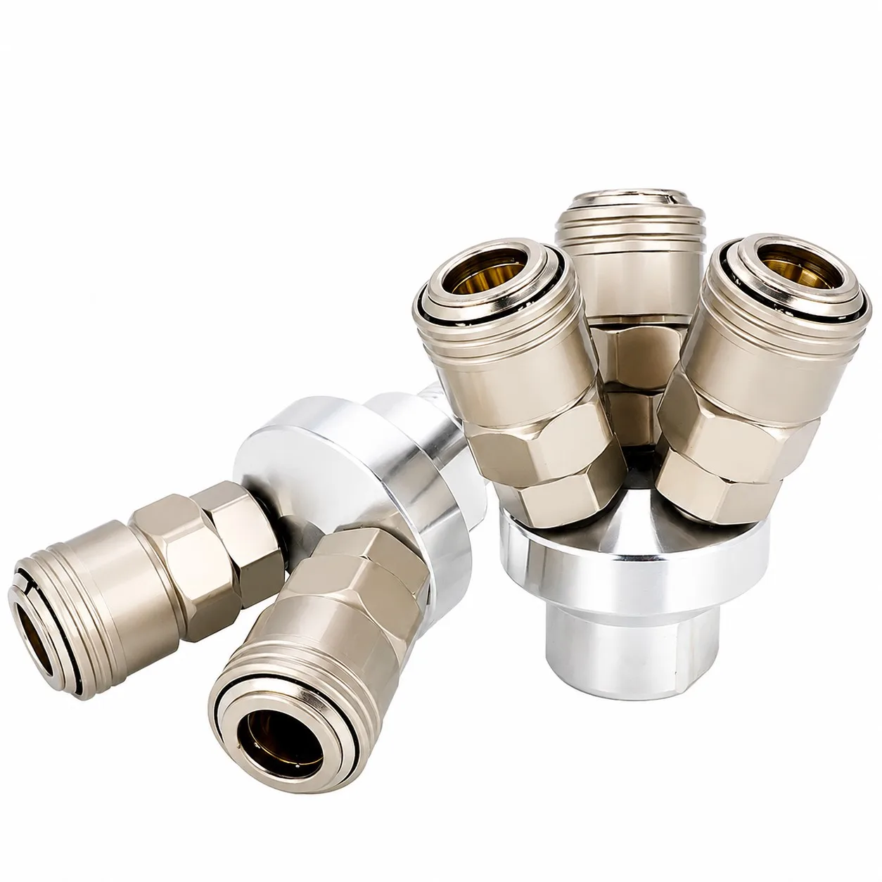 Pneumatic Connector For Air Compressor - SMV Round Two-way SMY Round Three-way Internal Thread Quick Connector - Pneumatic Tool