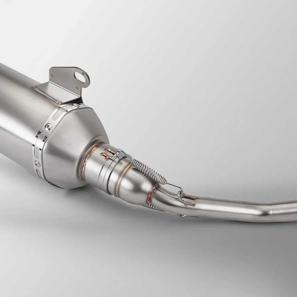 

S T For HONDA PCX150 PCX160 2021-2023 Full Motorcycle Exhaust Muffler Pipe Modified Connection Middle Tube Link Pipe AK Tail Sec