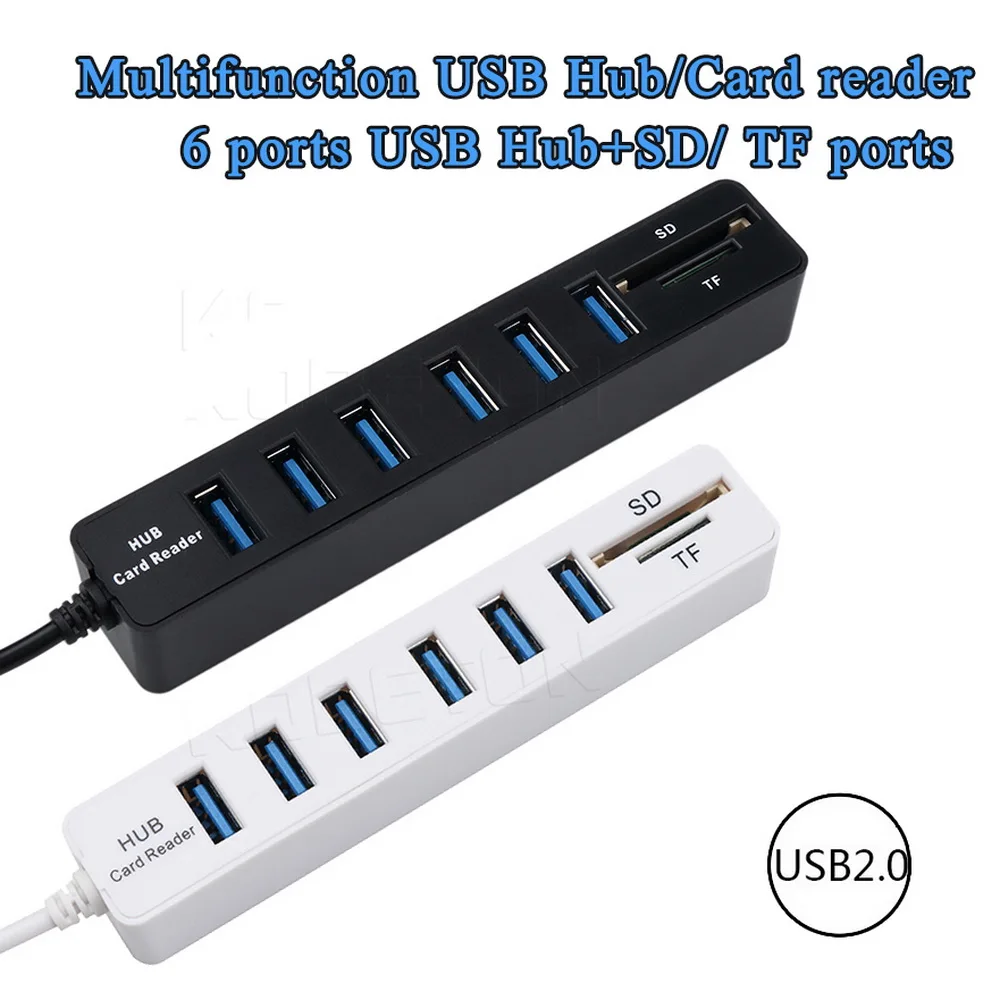 8 IN 1 USB Card Readers Adapter OTG Cable Mini SD TF Card USB HUB High Speed Data Transfer For PC Lapton Macbook Samsung Xiaomi