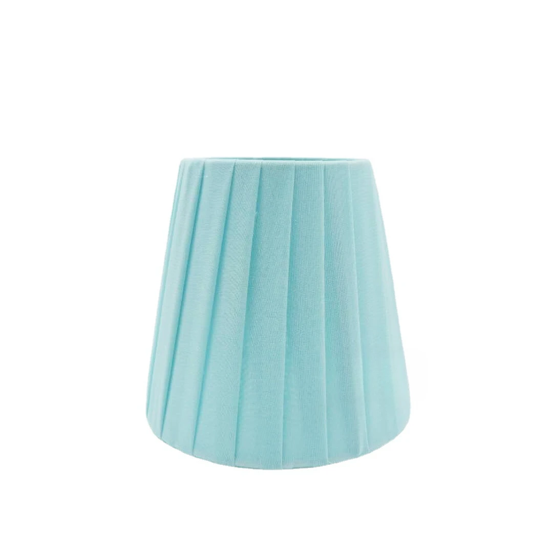 Farbe Lampen schirm Stoff Lampen schirm blau rosa Kronleuchter Shell Cover Schlafzimmer Wand leuchte DIY Beleuchtung Zubehör