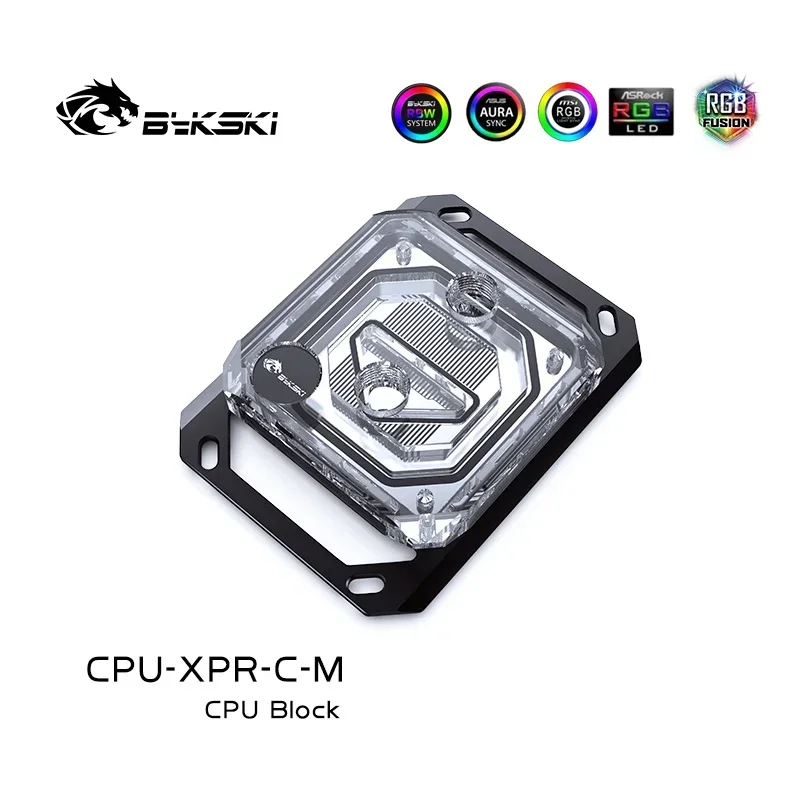 Bykski CPU Block Use for INTEL LGA115X 1200 1700 2011 /AMD Ryzen 3/5/7 X470 X570 Water Cooler Radiator CPU-XPR-C-M/CPU-XPR-C-I