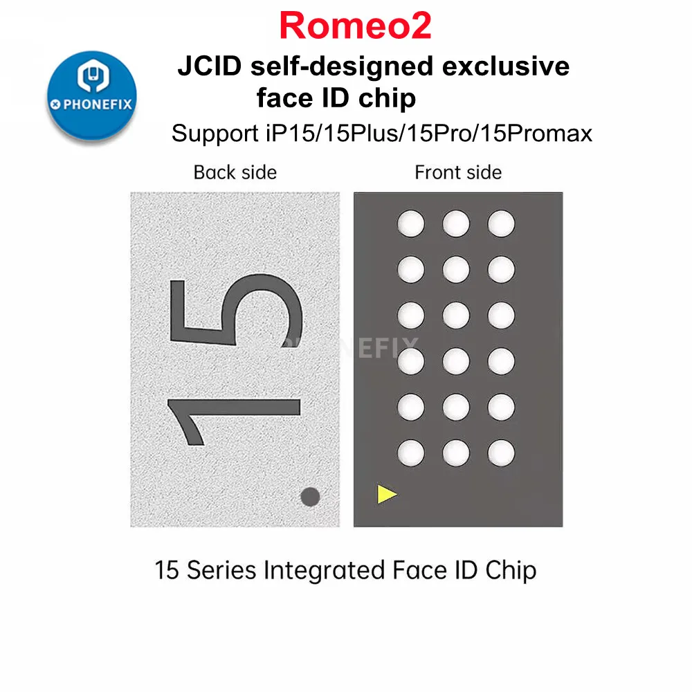 JCID Romeo-2 Face ID Chip IC Replacement Dot Matrix Repair Chip for iPhone X 11 12 13 14 15Pro Max iPad pro 3/4/5 Face ID Repair