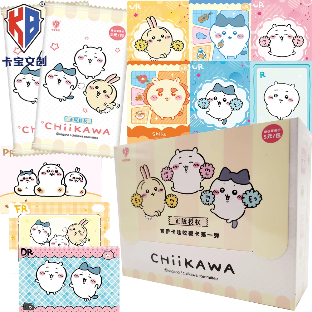 

New Kabao Genuine Chiikawa Collection Cards Popular and Trendy Cartoon IP Exquisite Lovely Character Portrait Cards Special Gift