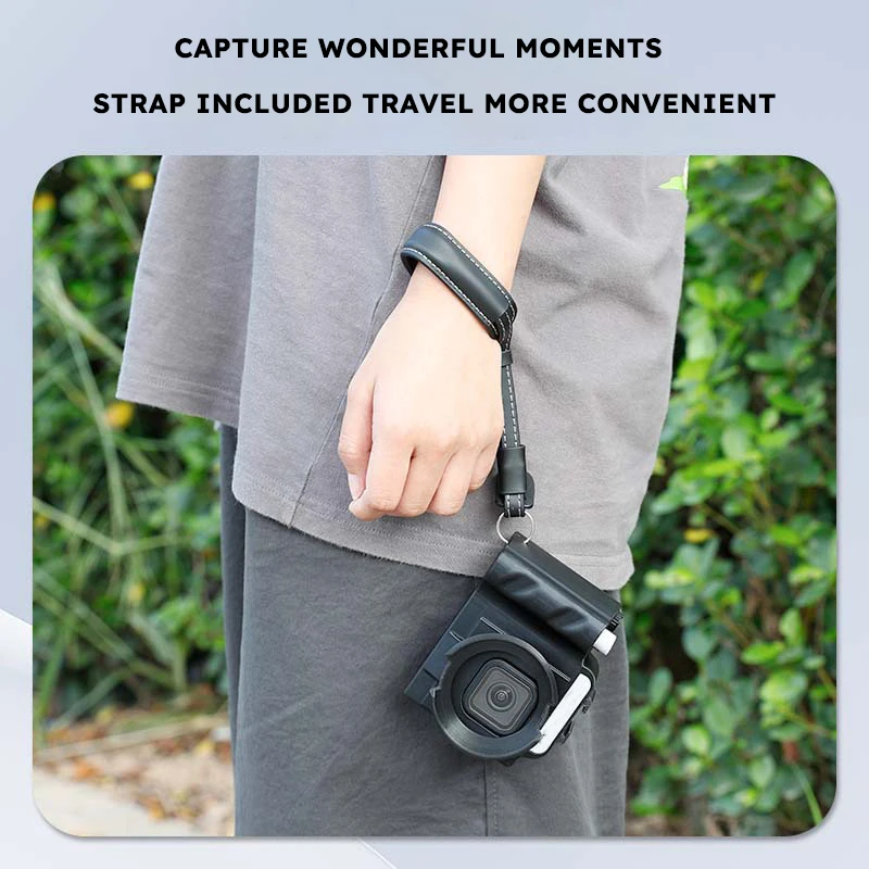 For GoPro13 Street Photography Compatible Micro Single Button Shutter Handle Plastic Anti-Shake Camera Accessory for Action Cams