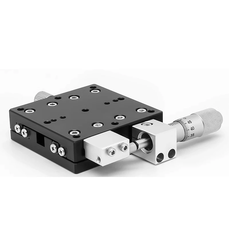 

X-axis mobile platform manual displacement precision fine-tuning optical cross slide LX40/50/60/80/90/125