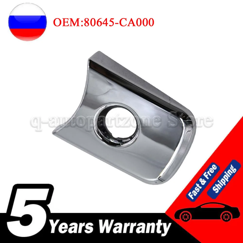 80645-CA000 80640-CZ31B Front Left Exterior Door Handle Cover Keyhole Chrome Sticker For Infiniti FX35 3.5L/FX45 4.5L 2003-2008