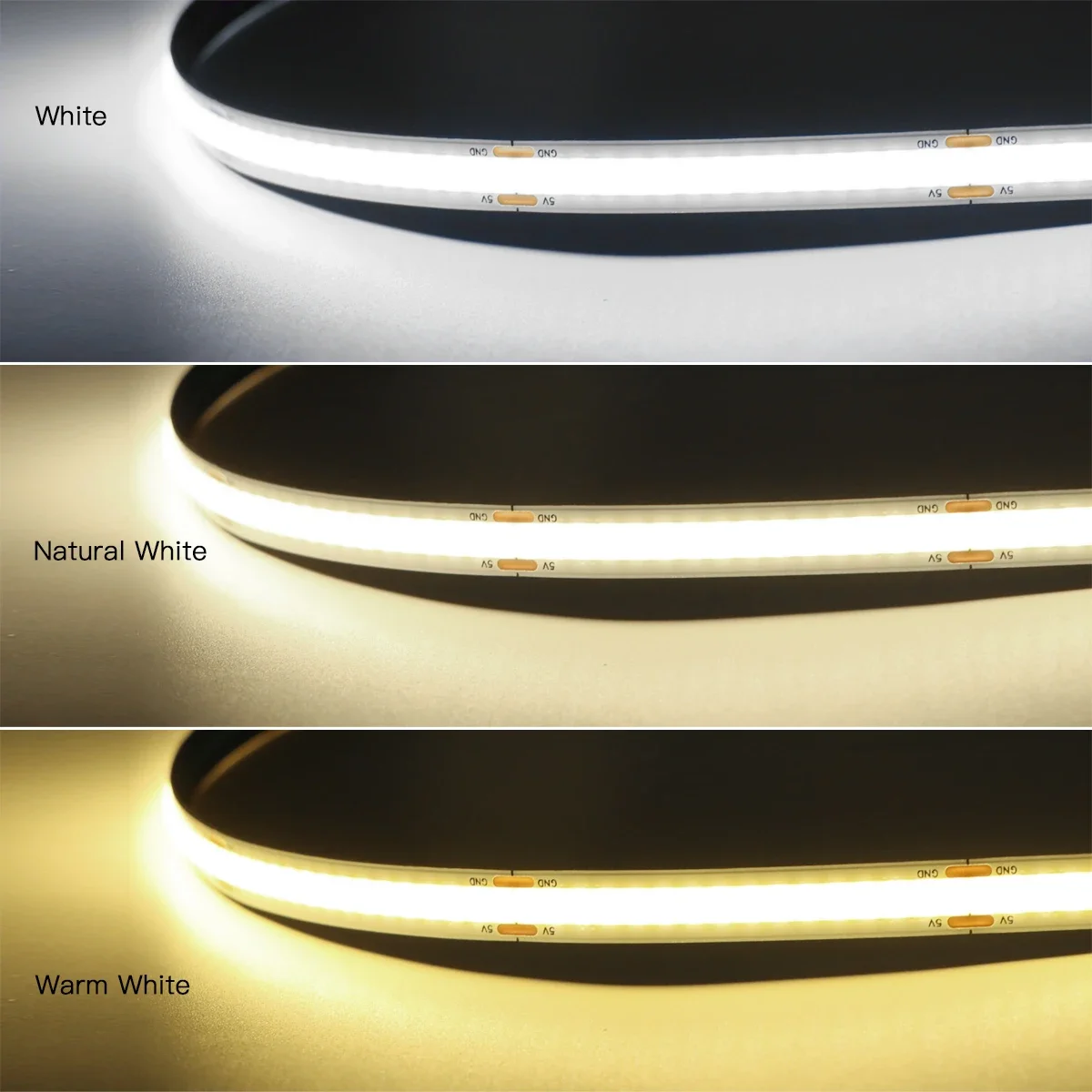 Bande lumineuse LED COB avec capteur de mouvement PIR intelligent, alimenté par USB 5V, temps de retard réglable, 20s-300s, fonctionne uniquement la nuit pour chambre à coucher
