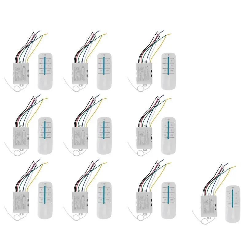 

BNVN-10X 4 Way Light Lamp Digital Wireless Remote Control Switch ON/OFF 220V