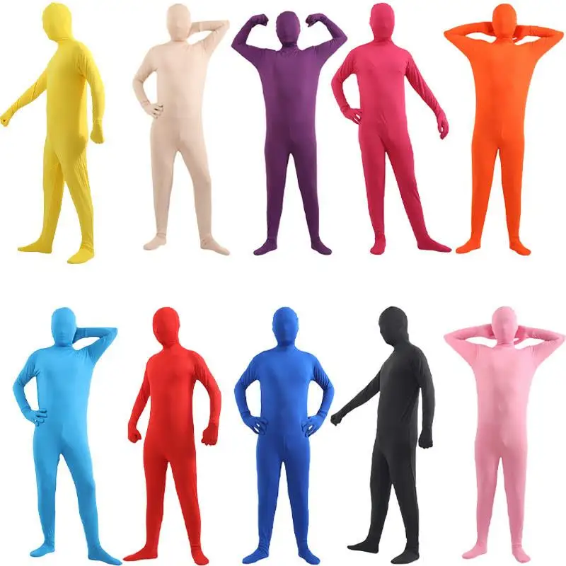 New loween Invisible Costume Breathable Adult Men's One-Piece Bla Clothes Women's Invisible Transformation Suit Outfit