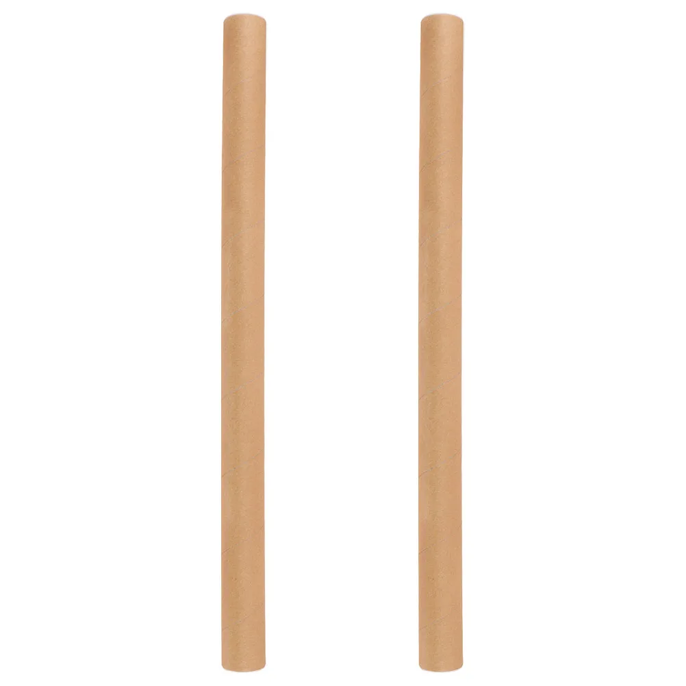 2 قطعة أنابيب ورق الحرف مخطط الشحن وثيقة الشحن أنبوب الورق المقوى أسطواني العمل الفني تخزين أنابيب الفن طباعة البريد