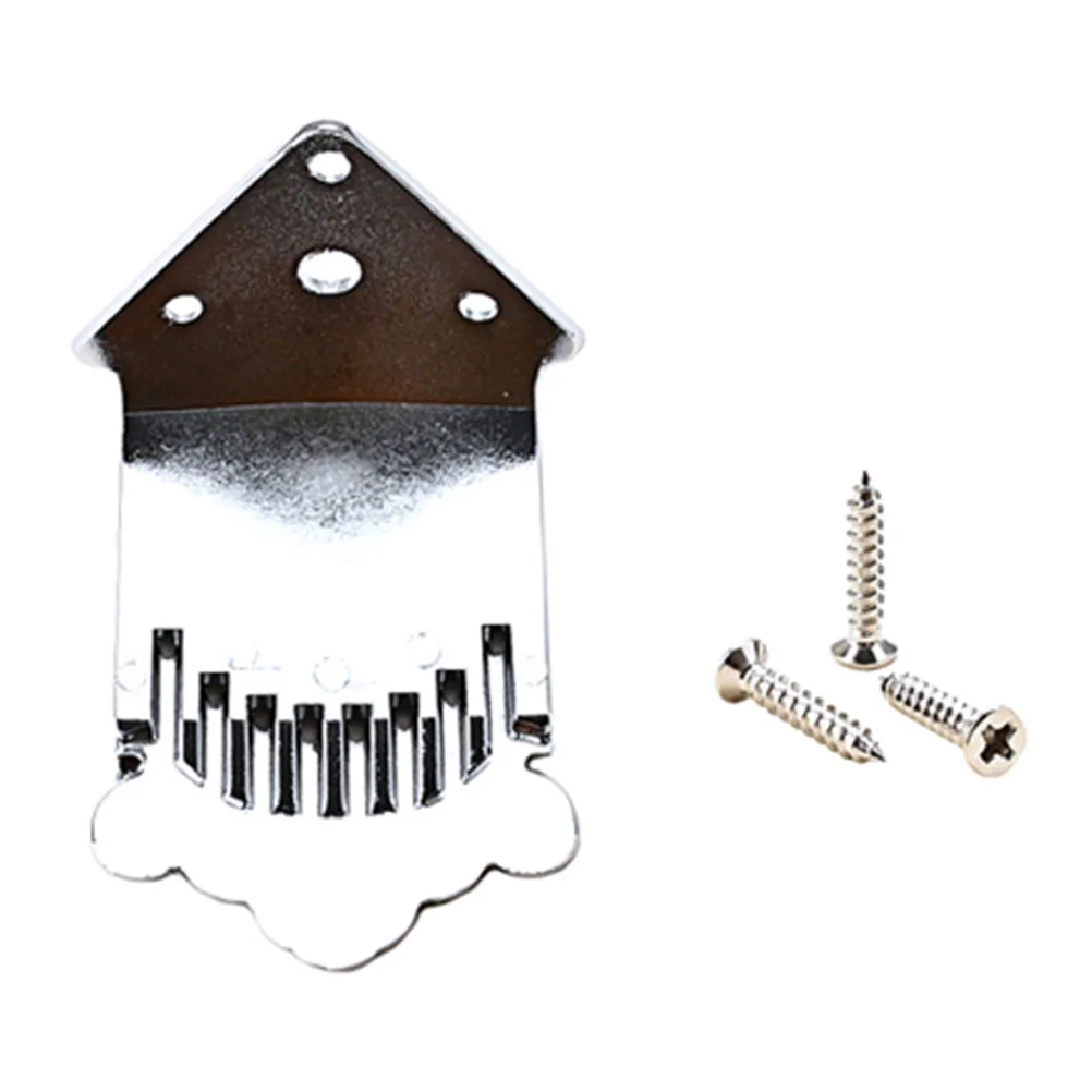 

Tailpiece Mandolin Supplies with Screws Professional Accessory Major Triangle Metal Parts Guitar Bridge Traditional