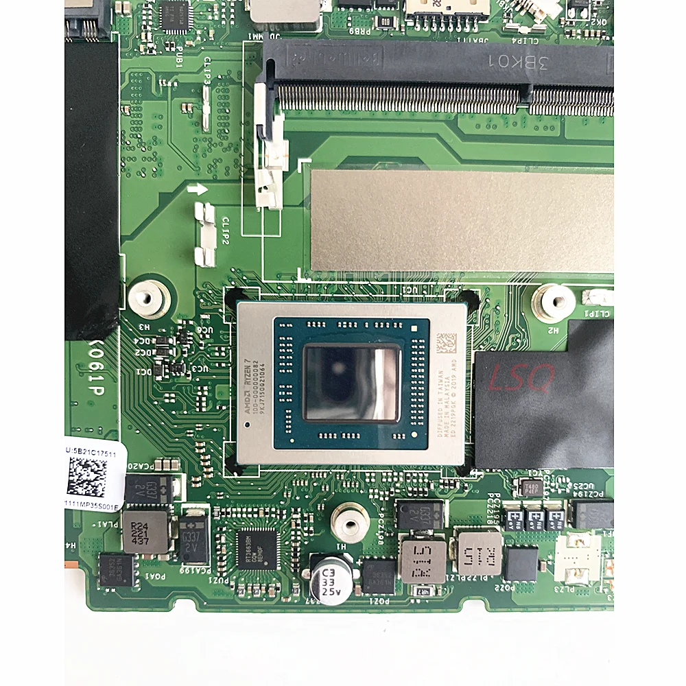 LA-K061P For Lenovo ThinkBook 15 G2 ARE Notebook Mainboard Laptop Motherboard With CPU:R7-4800U RAM:8GB 100% Test OK